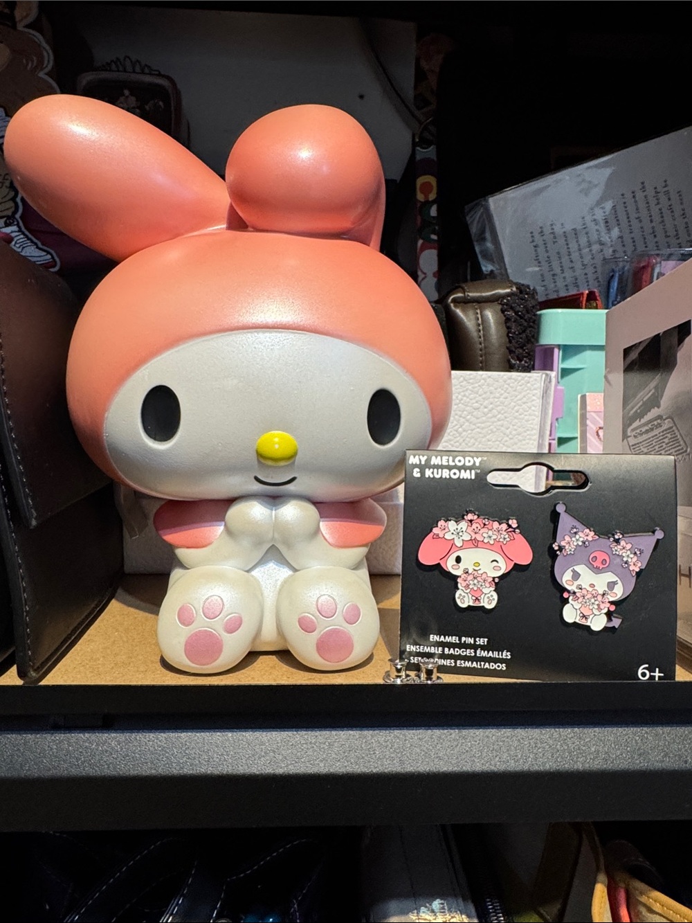 Sanrio My Melody coin bank & Pins
